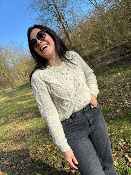 Fouetté Pullover Test Knitters