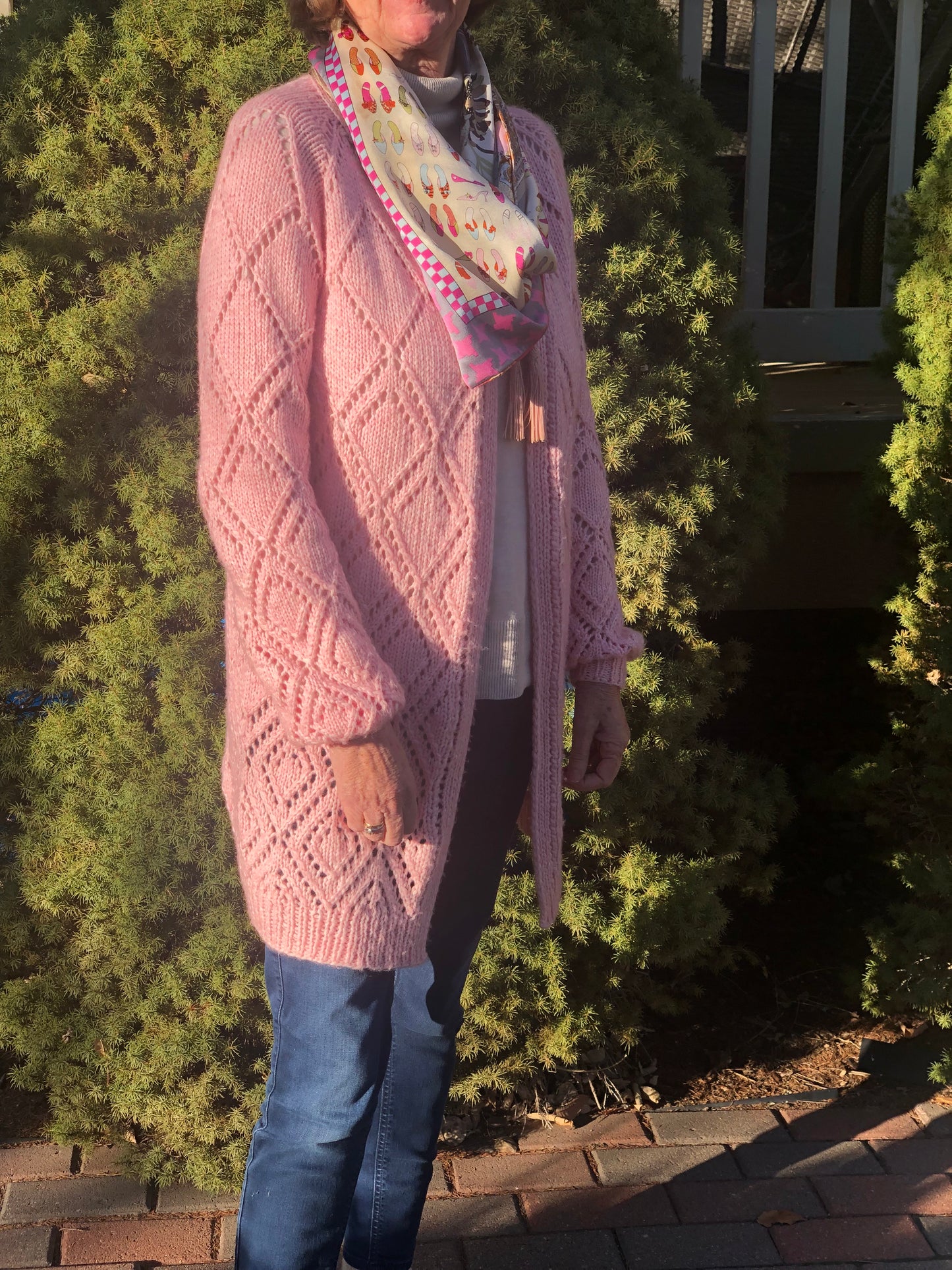 Fading Diamonds Cardigan - Knitting Pattern