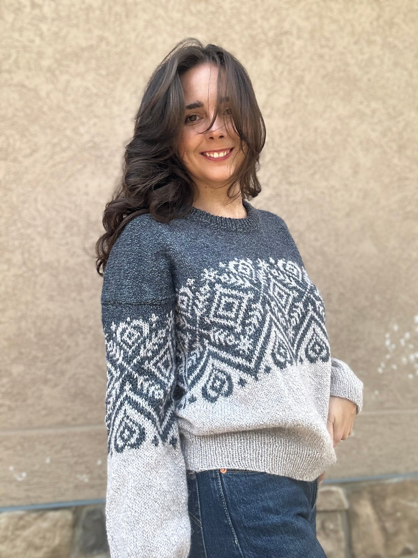 Heart Prism Pullover - Knitting Pattern
