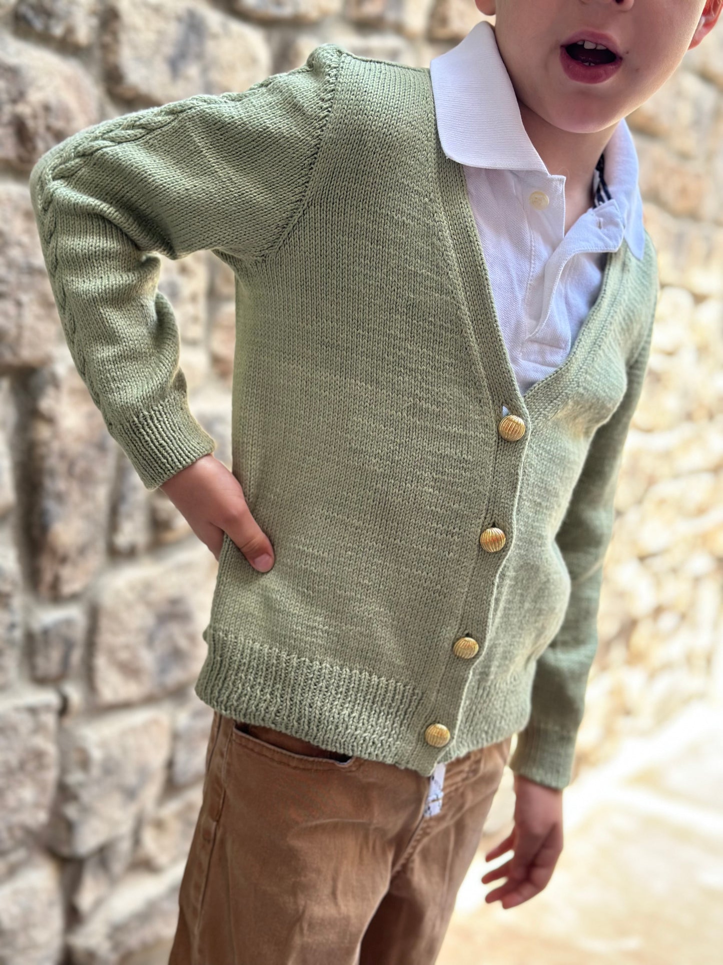 Children’s Malinois Cardigan - Knitting Pattern