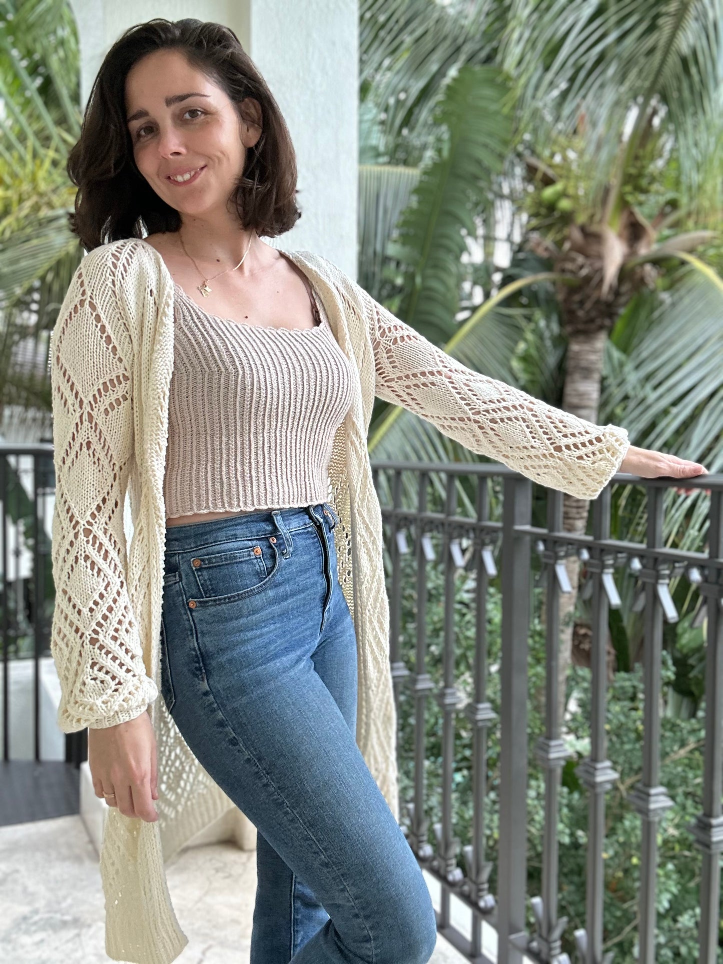 Fading Diamonds Cardigan - Knitting Pattern