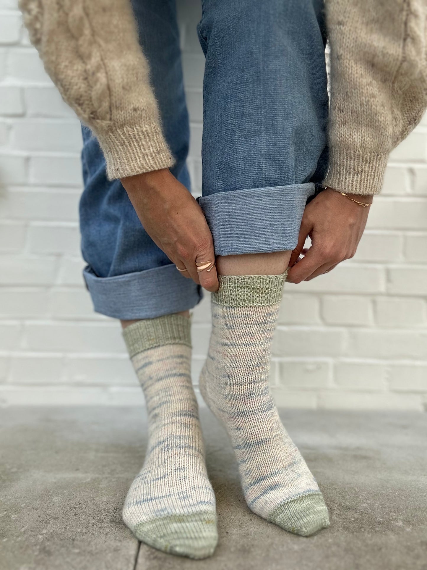 Vanilla Kite Heel Socks - Knitting Pattern