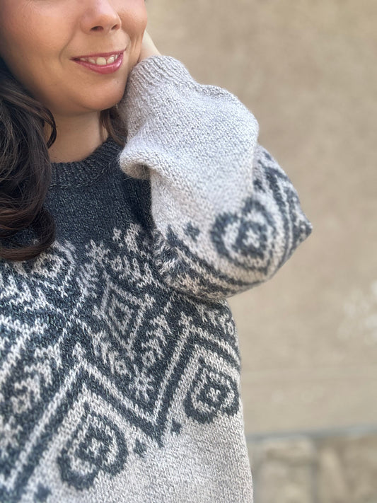 Heart Prism Pullover - Knitting Pattern