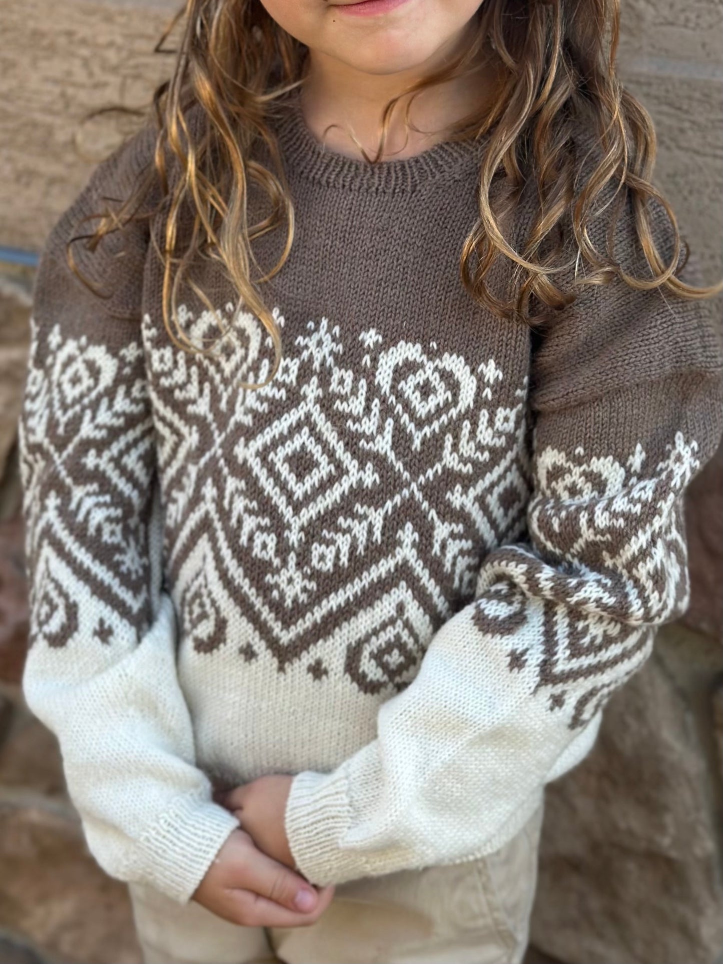 Children’s Heart Prism Pullover - Knitting Pattern