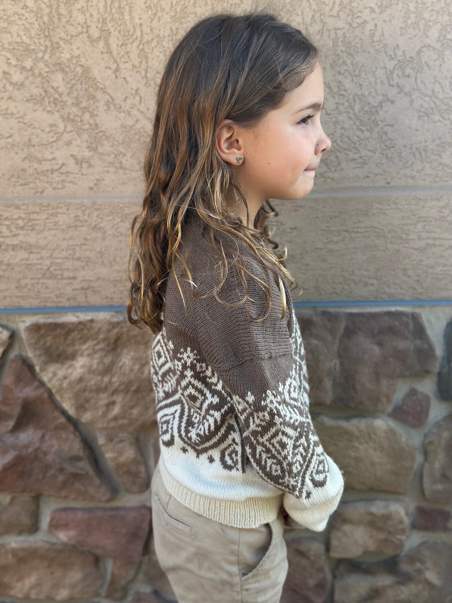 Children’s Heart Prism Pullover - Knitting Pattern