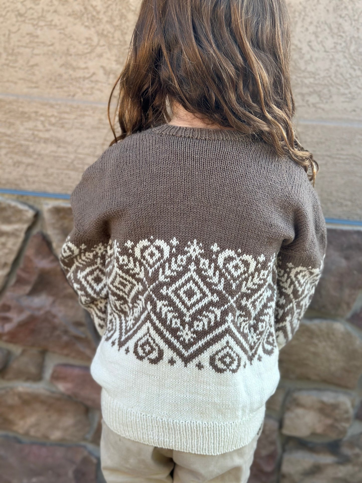 Children’s Heart Prism Pullover - Knitting Pattern