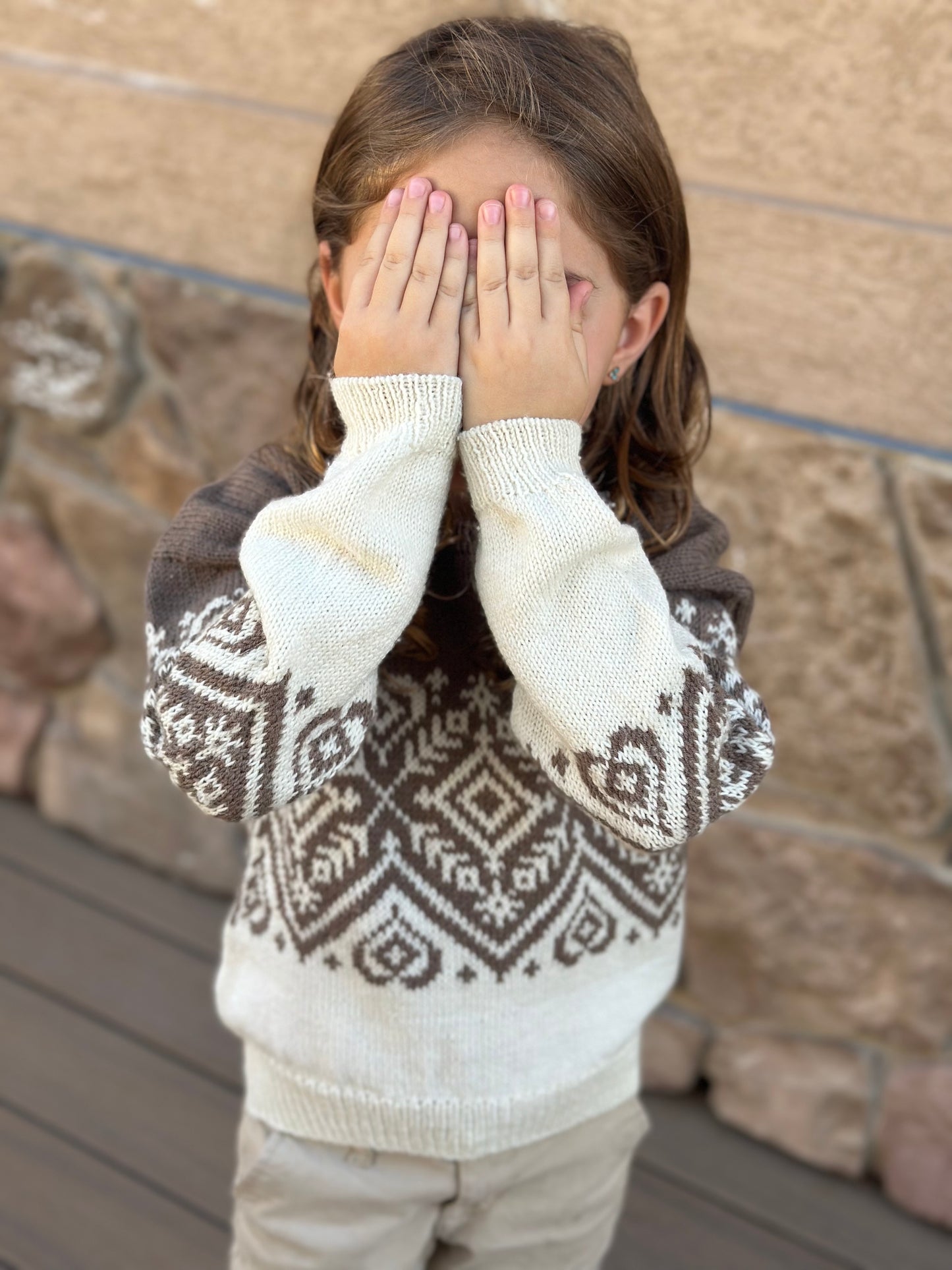 Children’s Heart Prism Pullover - Knitting Pattern