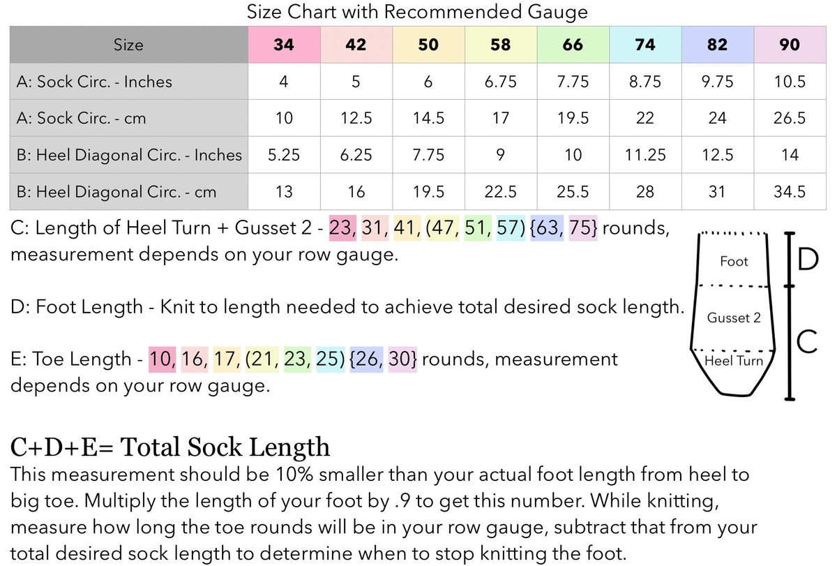 Sweet Dot Socks (Kite Heel) - Knitting Pattern