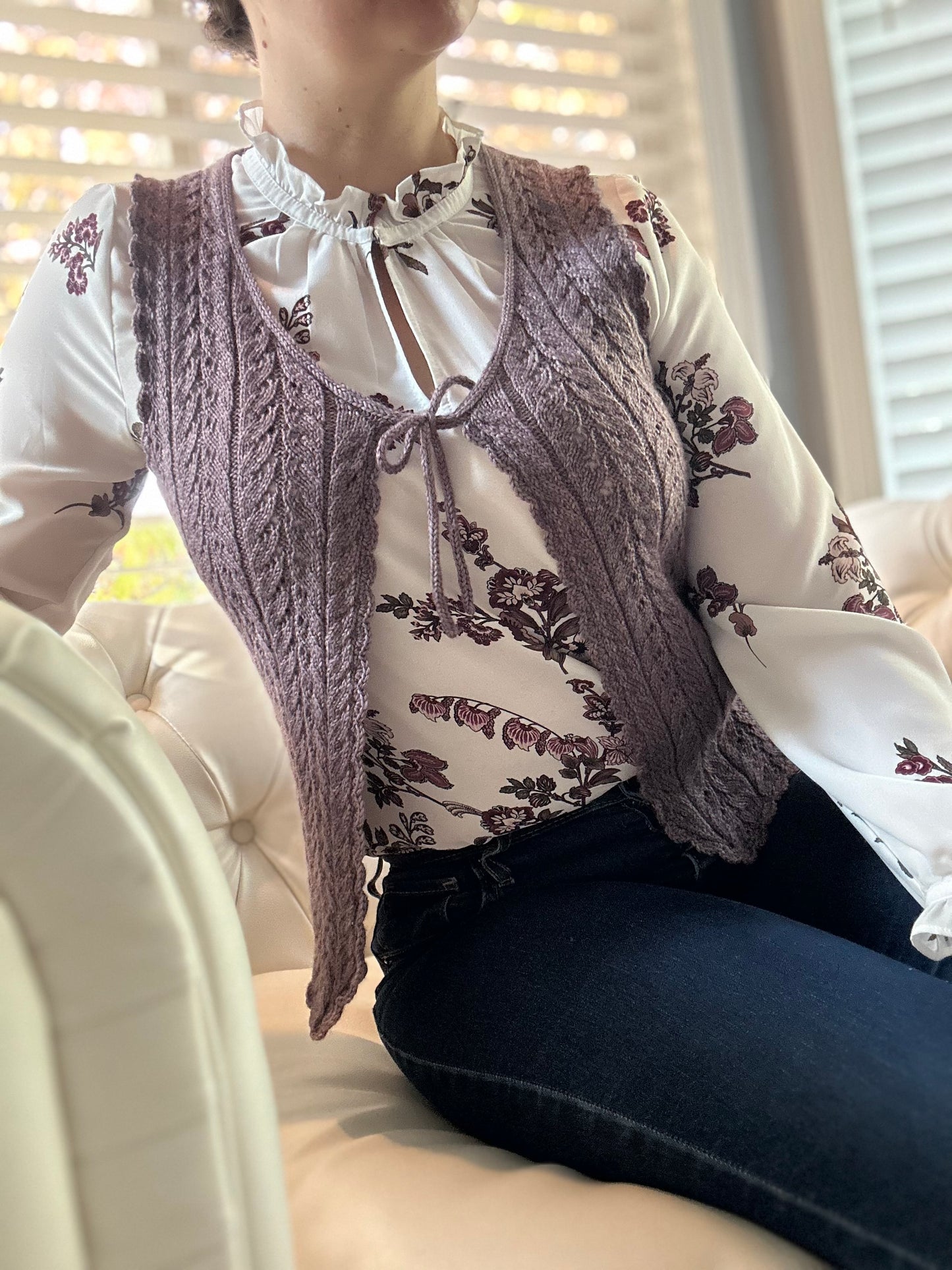 Lace Whimsy Vest - Knitting Pattern