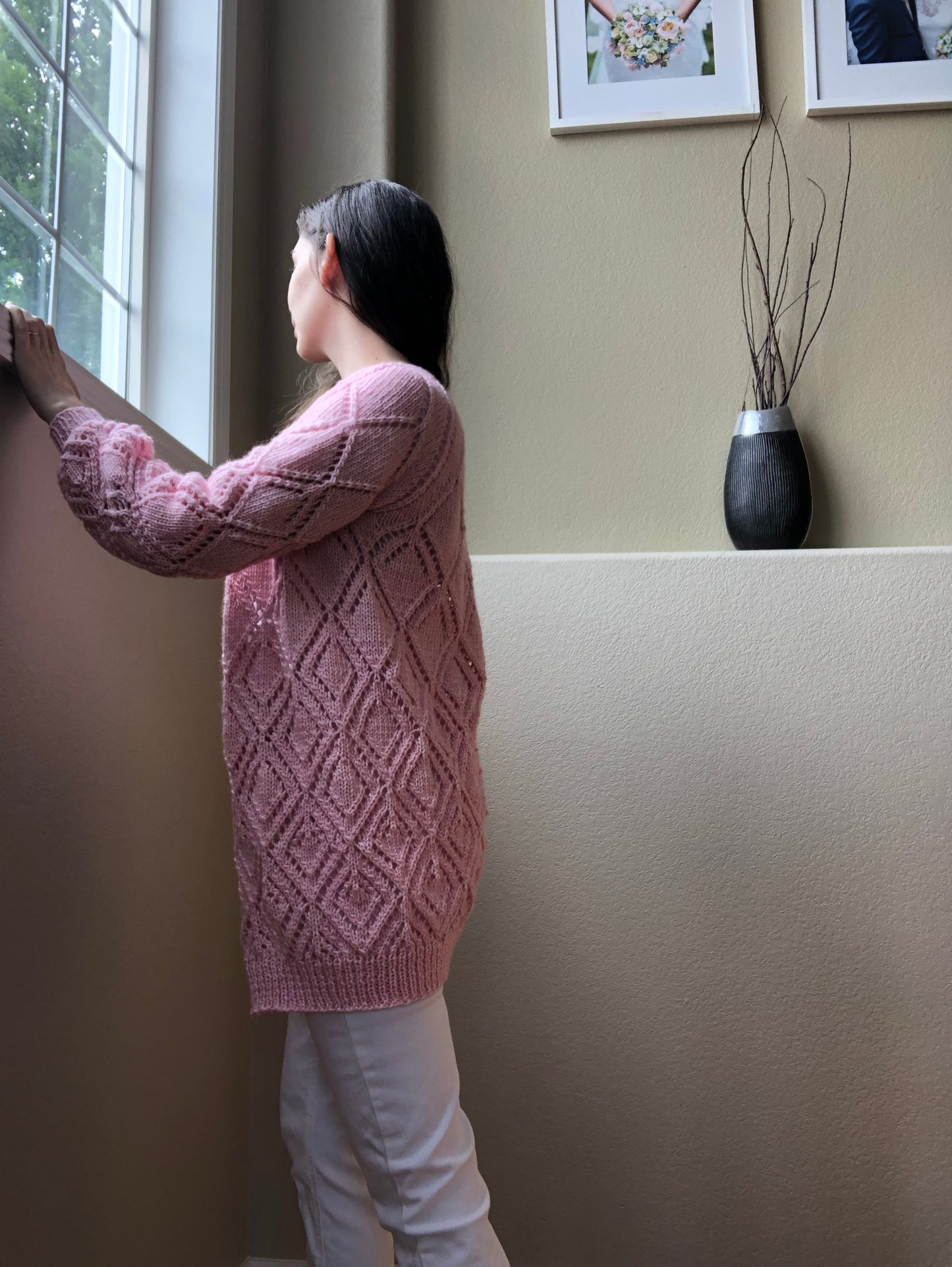 Fading Diamonds Cardigan - Knitting Pattern