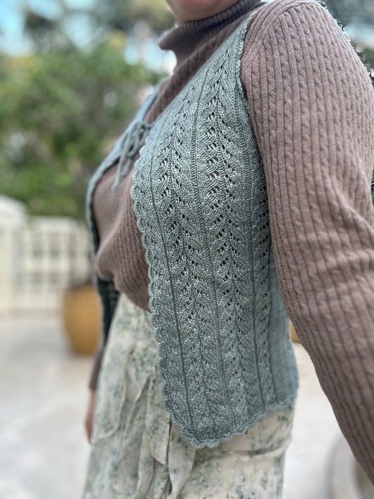 Lace Whimsy Vest - Knitting Pattern