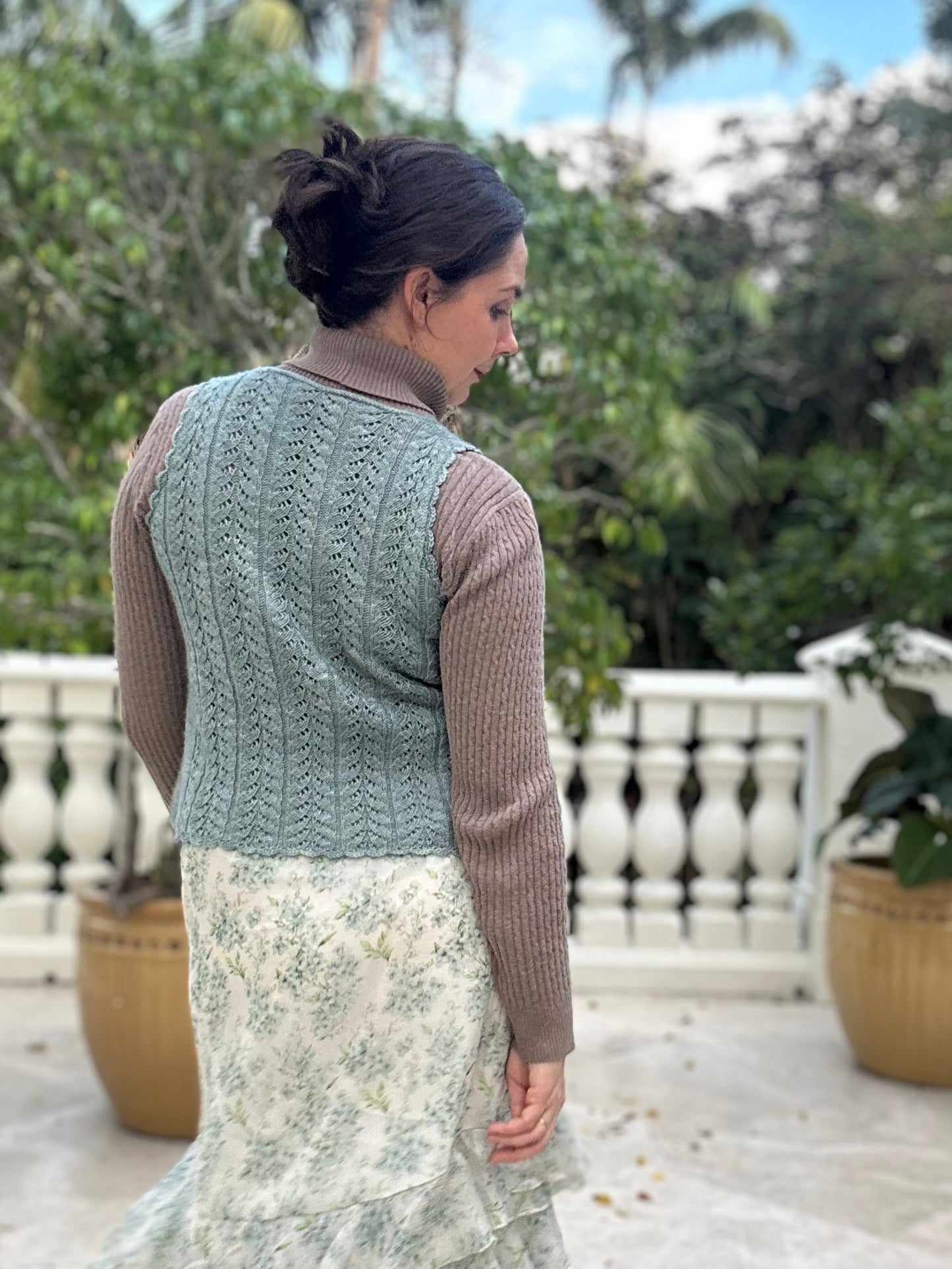 Lace Whimsy Vest - Knitting Pattern