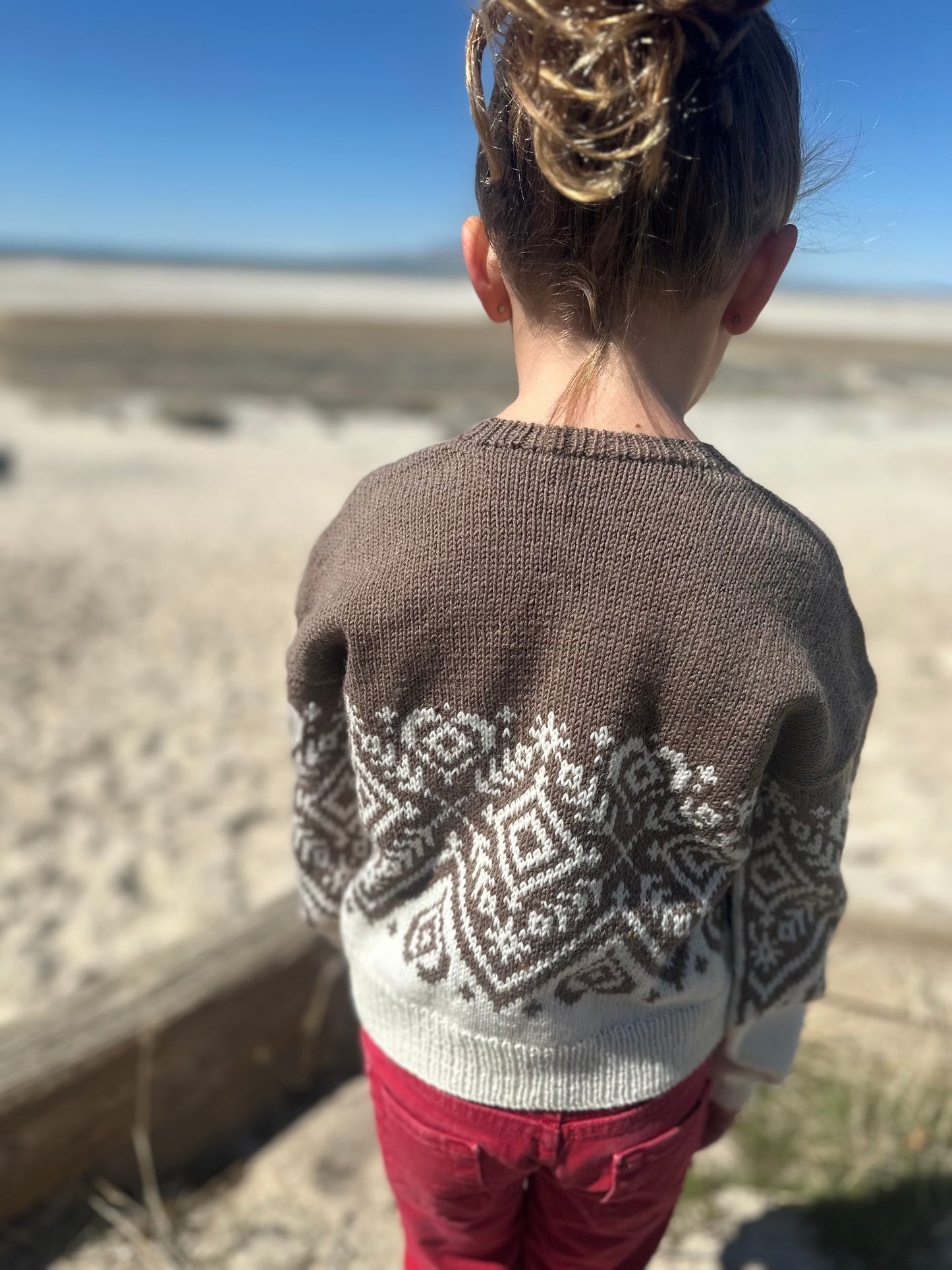 Children’s Heart Prism Pullover - Knitting Pattern